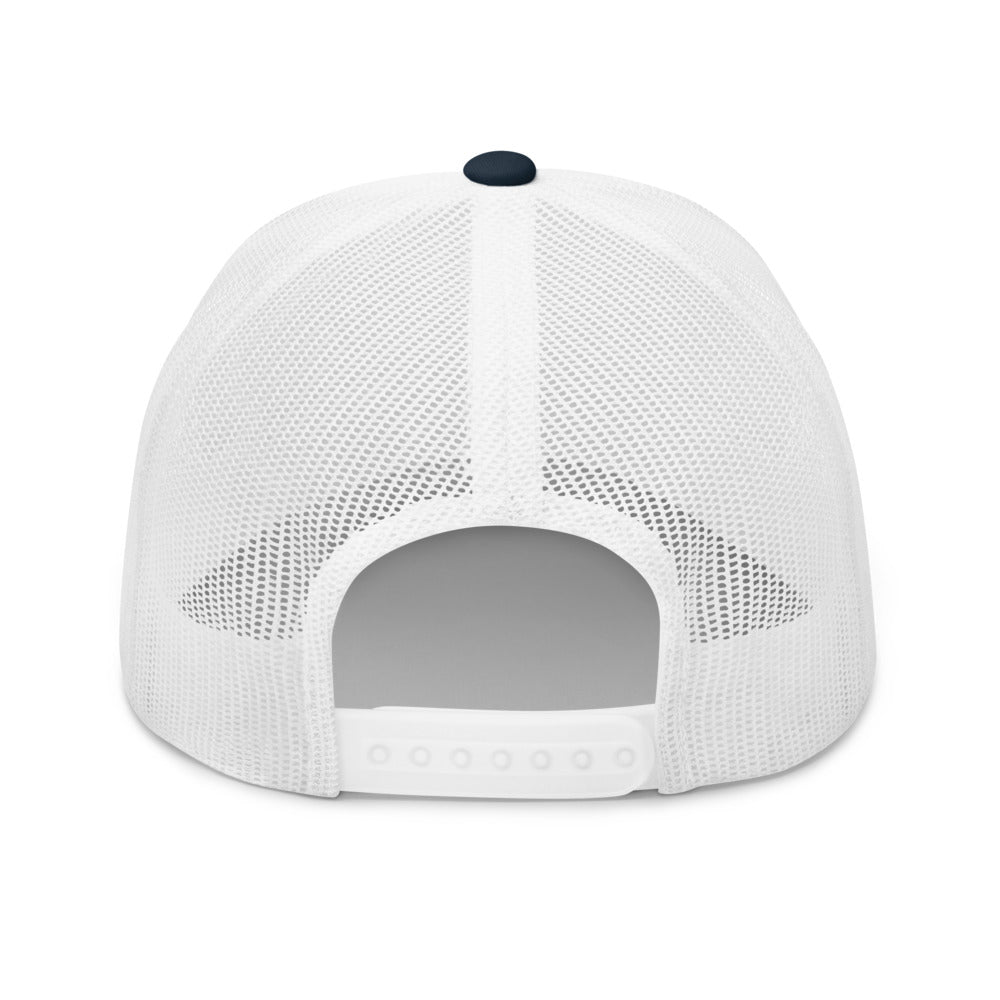 Curve Logo Trucker Hat — Mesh-Back Snapback Cap (Green Logo)