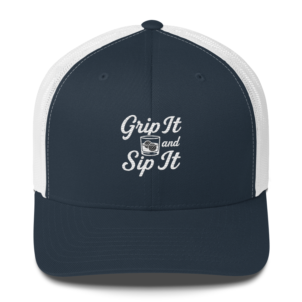 Grip It and Sip It — Funny Golf Trucker Hat