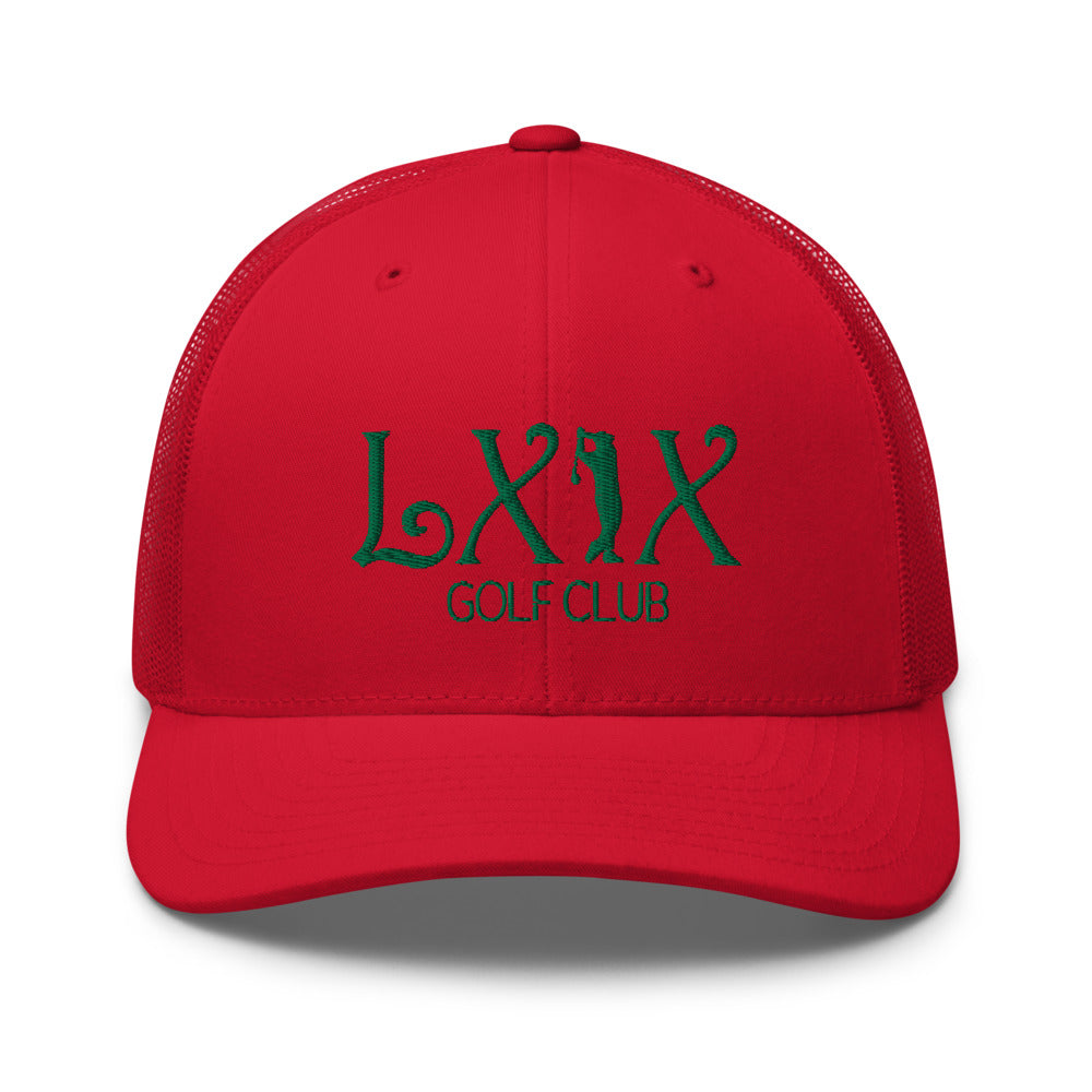 Curve Logo Trucker Hat — Mesh-Back Snapback Cap (Green Logo)