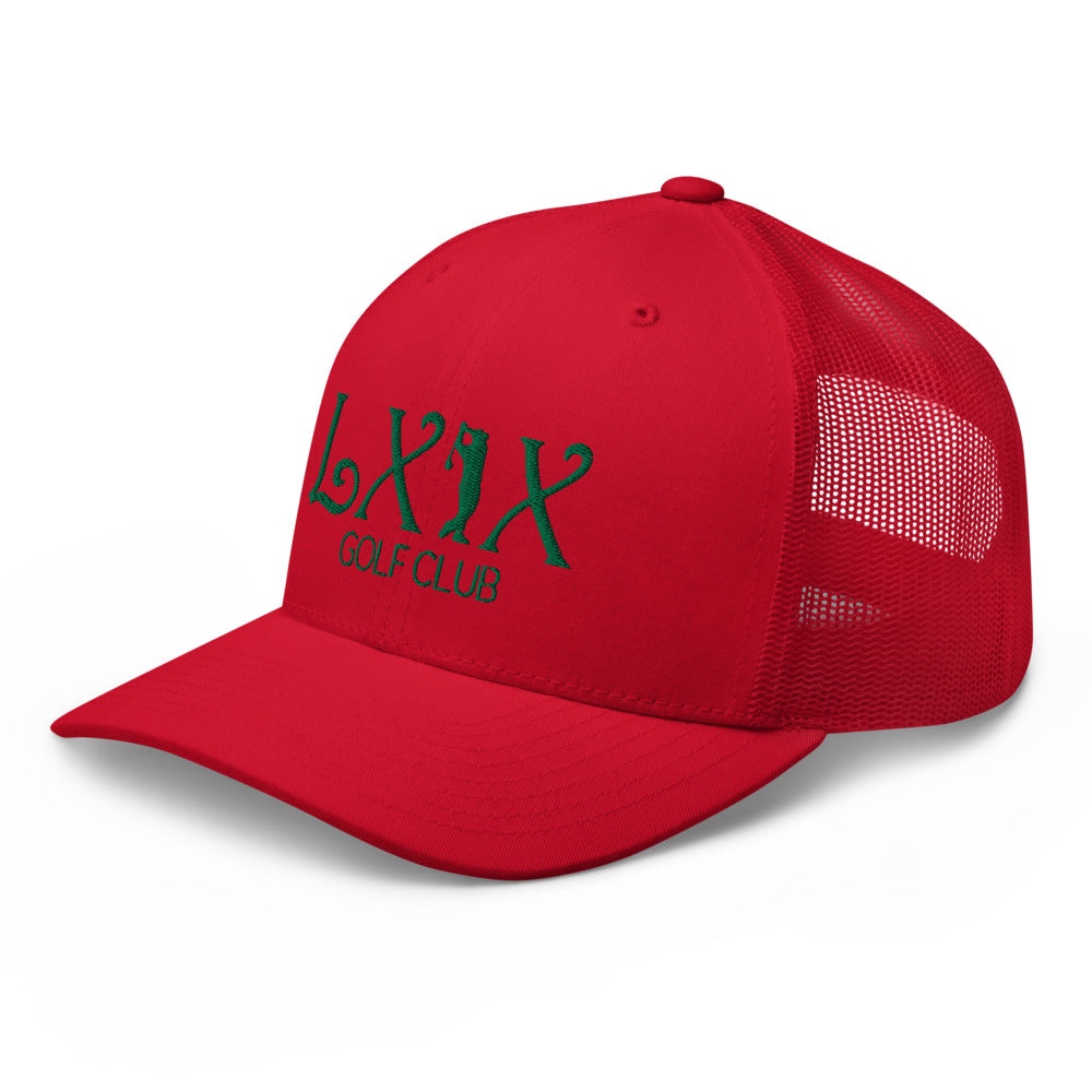 Curve Logo Trucker Hat — Mesh-Back Snapback Cap (Green Logo)
