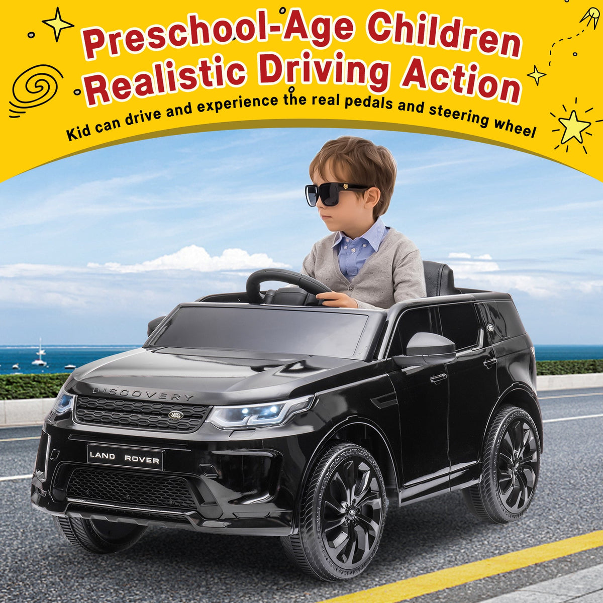 12V Electric Ride-On Car for Kids with Remote Control, Battery Powered Toy Vehicle