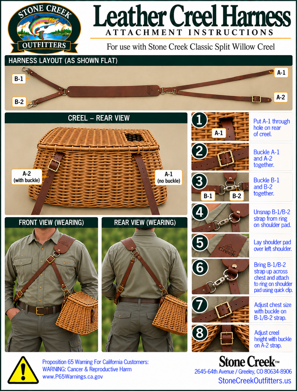 Leather Creel Harness