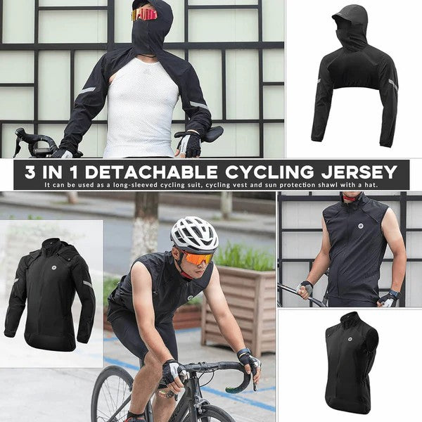Unisex 3-in-1 Detachable Cycling Jacket