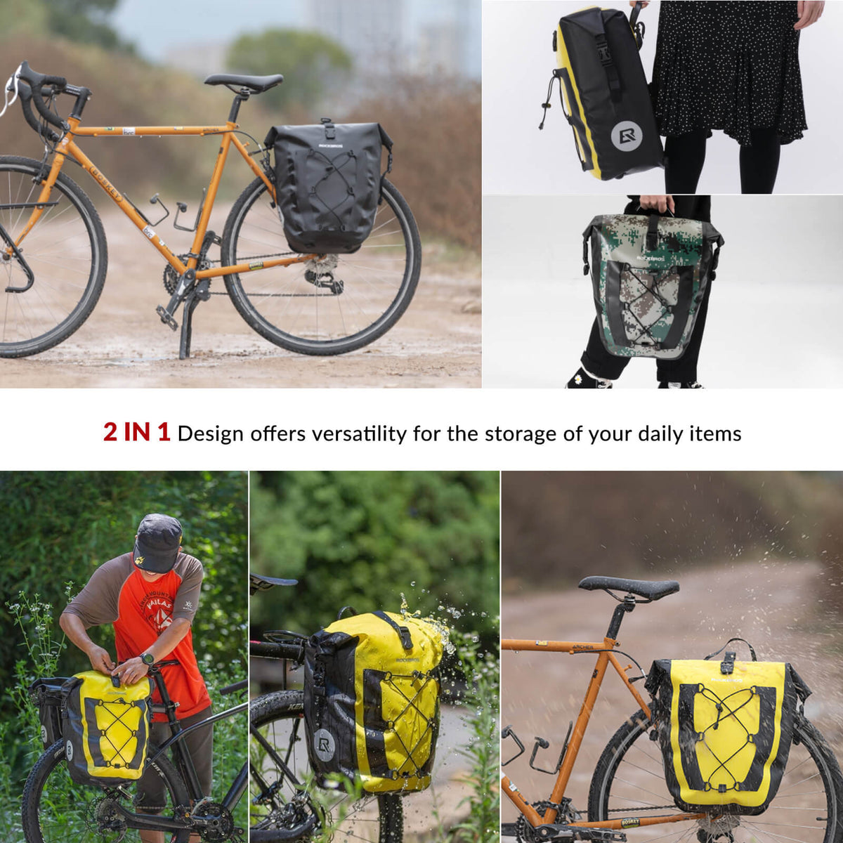 Waterproof Bike Pannier - 27L