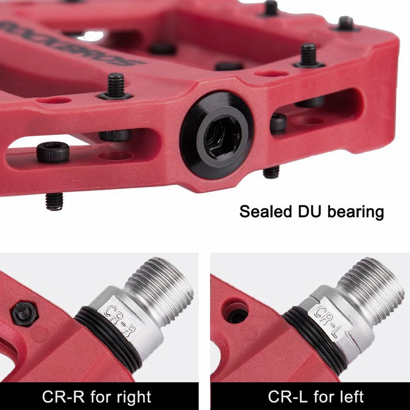 High-Speed Bearing Nylon Bike Pedals