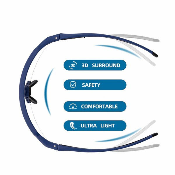 Half Frame Photochromic Cycling Sunglasses