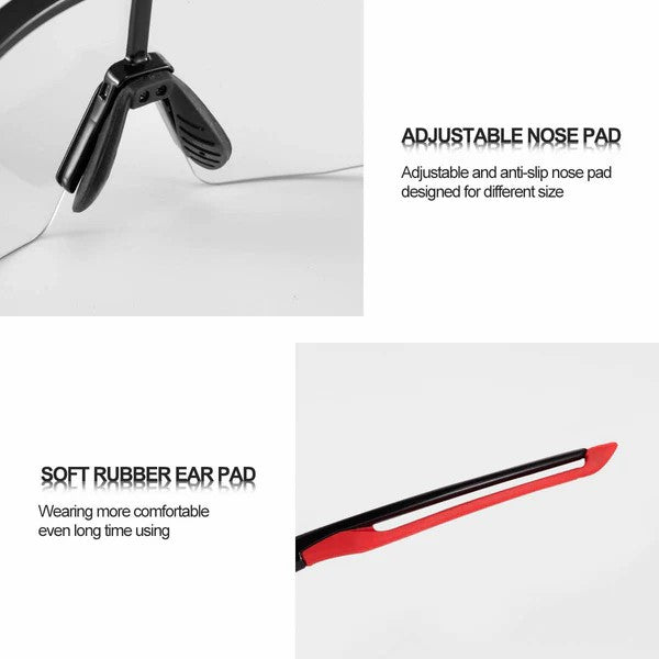 Half Frame Photochromic Cycling Sunglasses