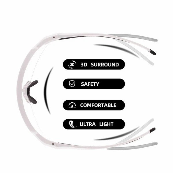 Half Frame Photochromic Cycling Sunglasses
