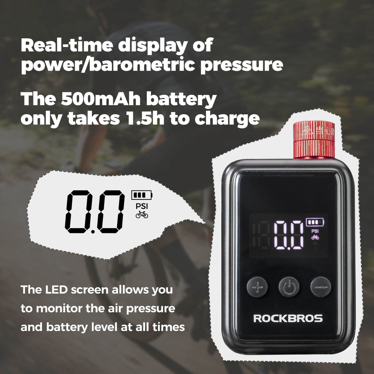 HW140 Mini Electric Bike Pump