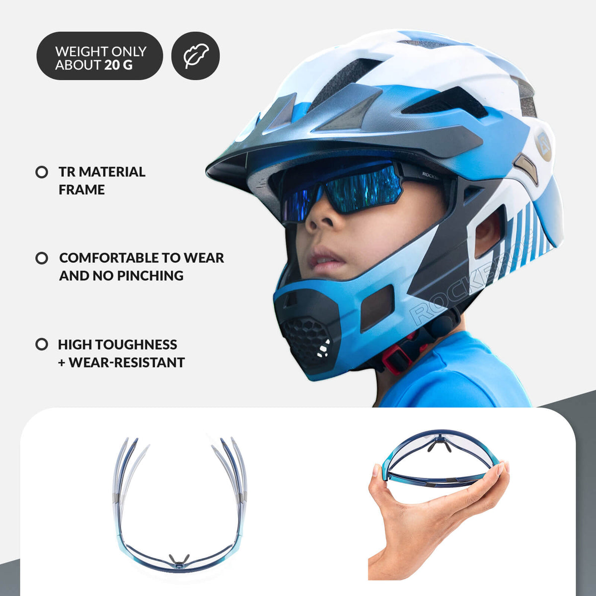Kids Photochromic Cycling Sunglasses