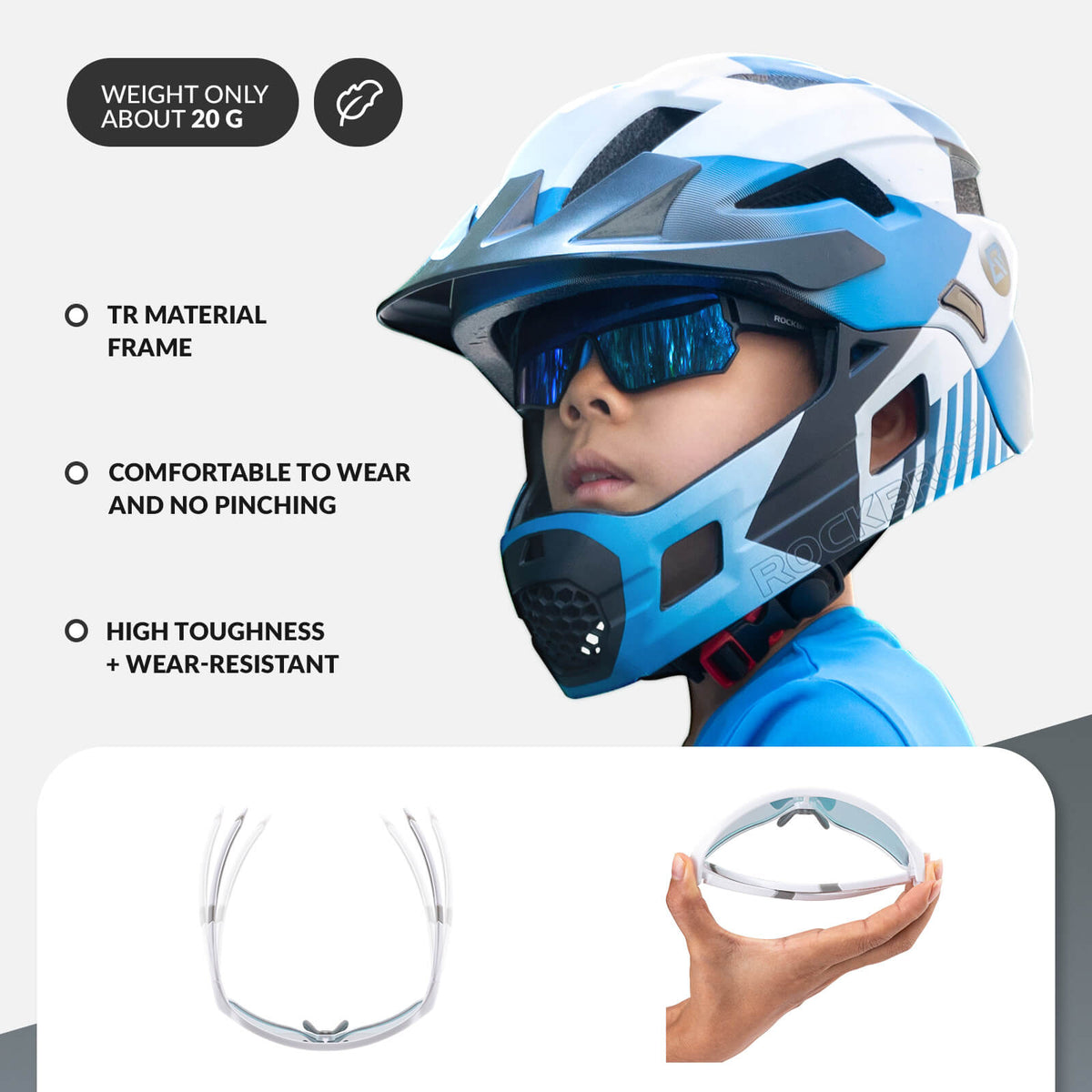 Kids Photochromic Cycling Sunglasses