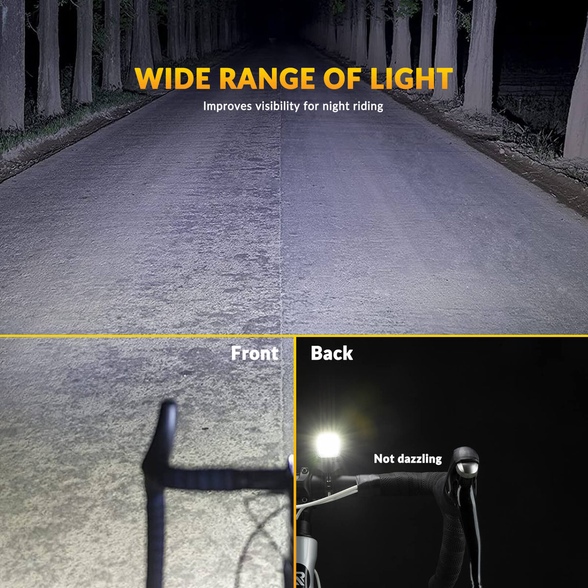 RHL1500 Bike Front Light with Intelligent Temperature Control