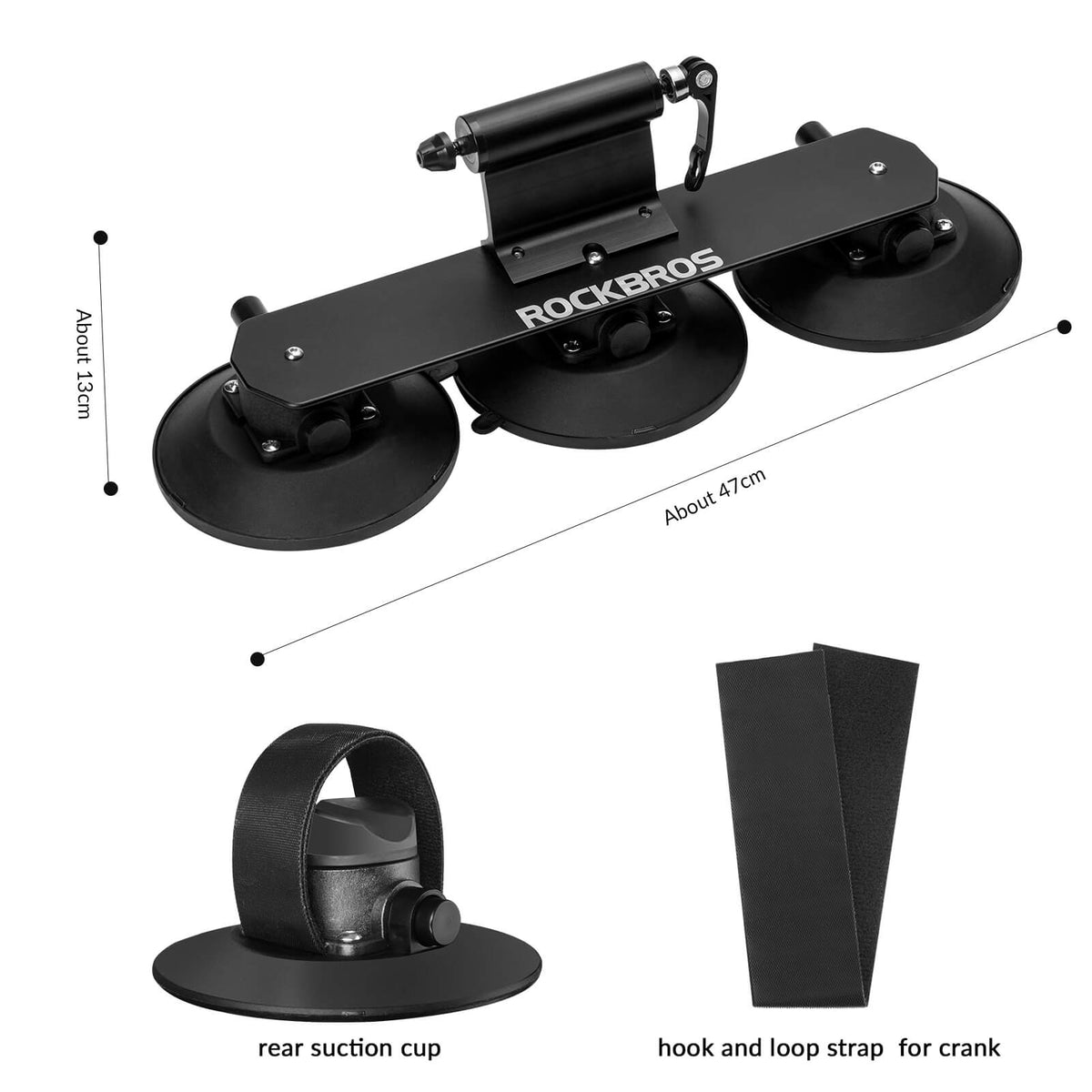 Suction Cup Bike Rack for Car Roof Quick Release Roof Mounted Carrier
