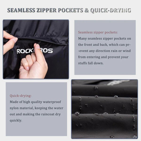 Unisex Waterproof Cycling Rain Jacket