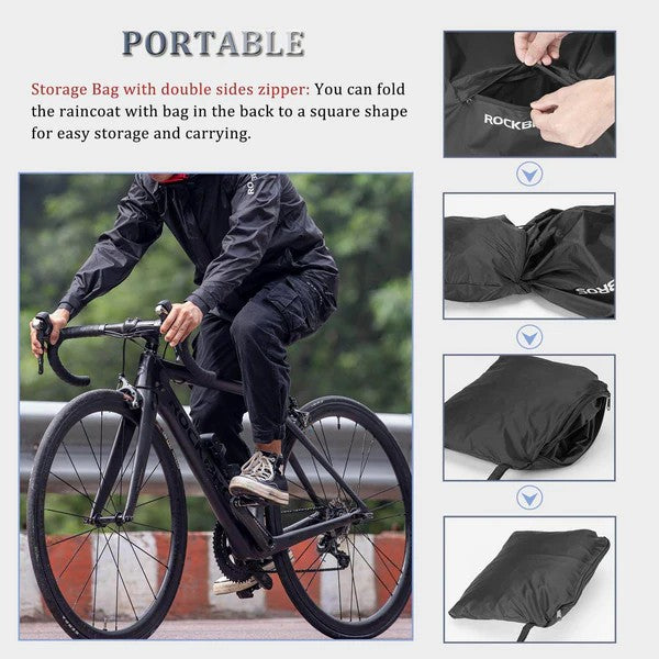 Unisex Waterproof Cycling Rain Jacket