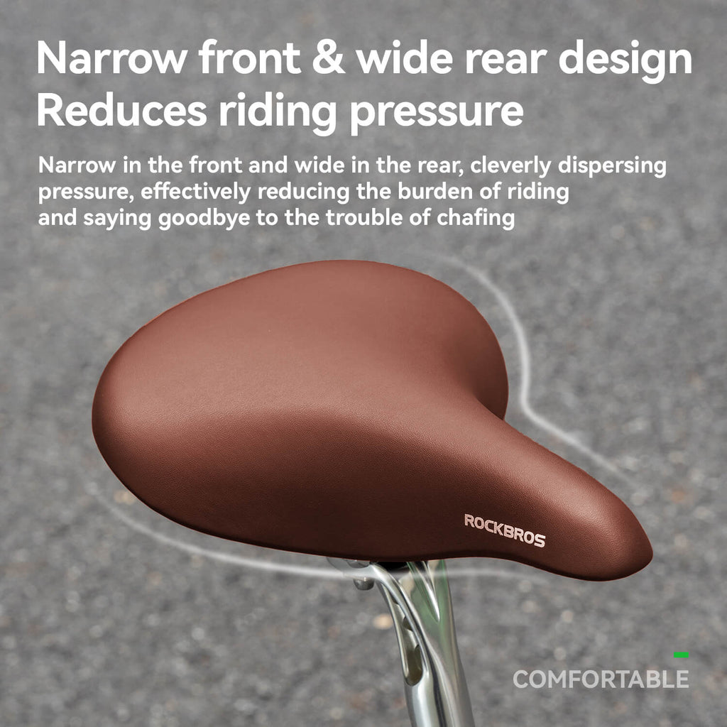 Retro Comfort Bike Saddle