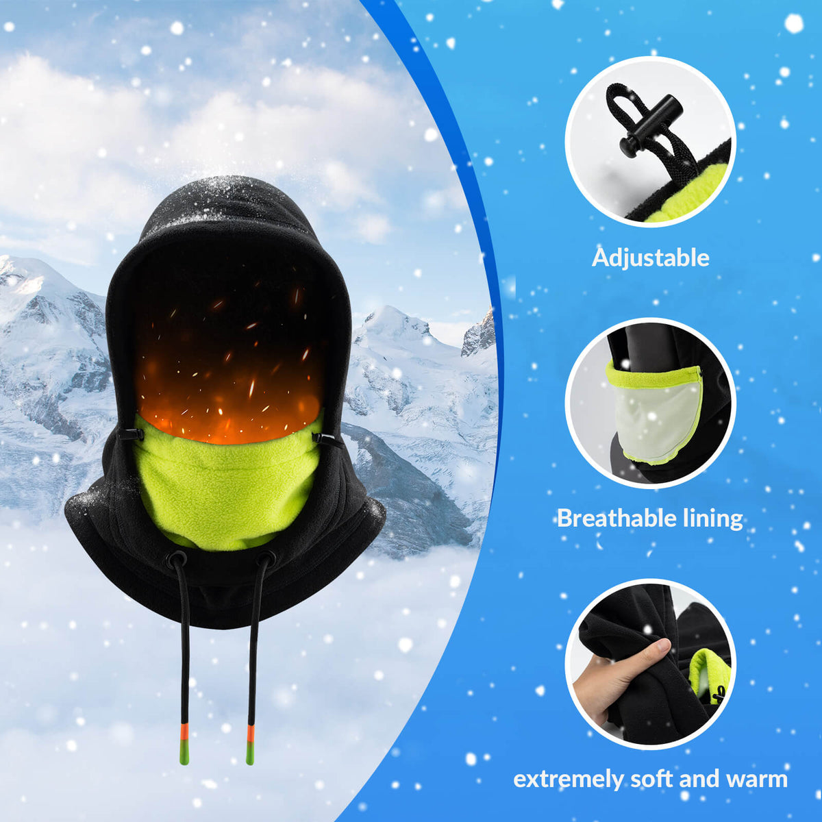 Winter Fleece Balaclava Ski Mask