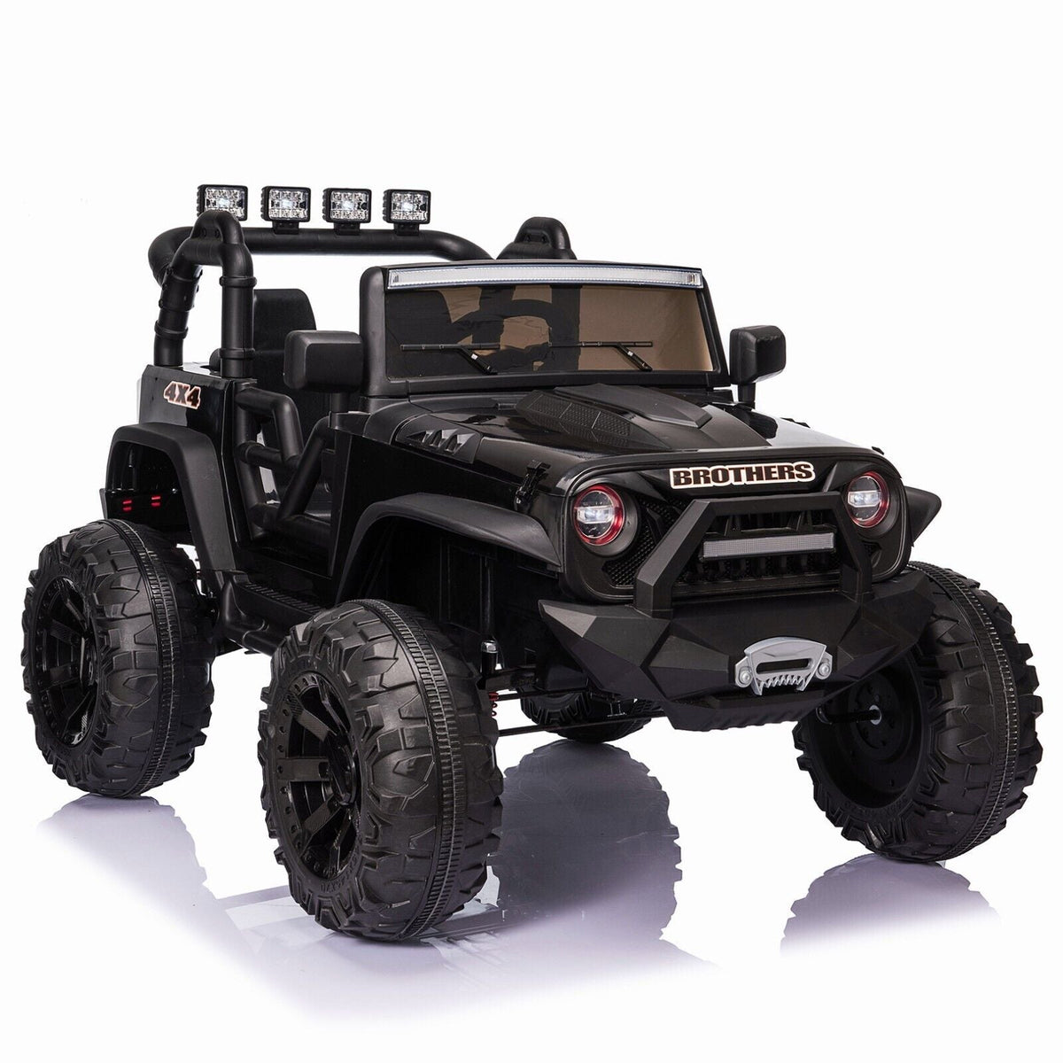 Electric Kids Ride-On Jeep Car with 12V/24V Power Wheels, Music, and Remote Control