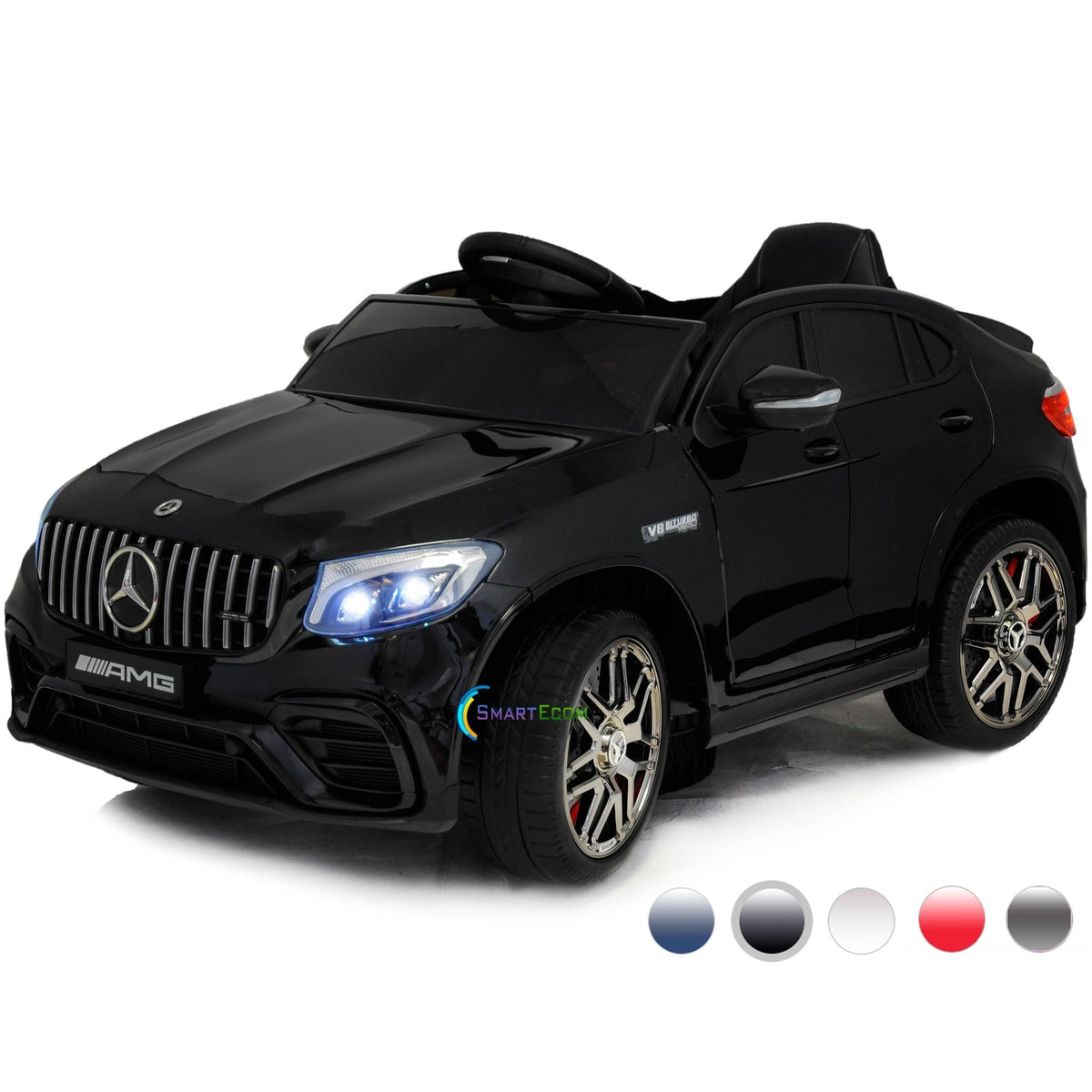 12V One-Seater Ride-On Car with Remote Control and MP3 – Licensed Mercedes-Benz, Multiple Colors