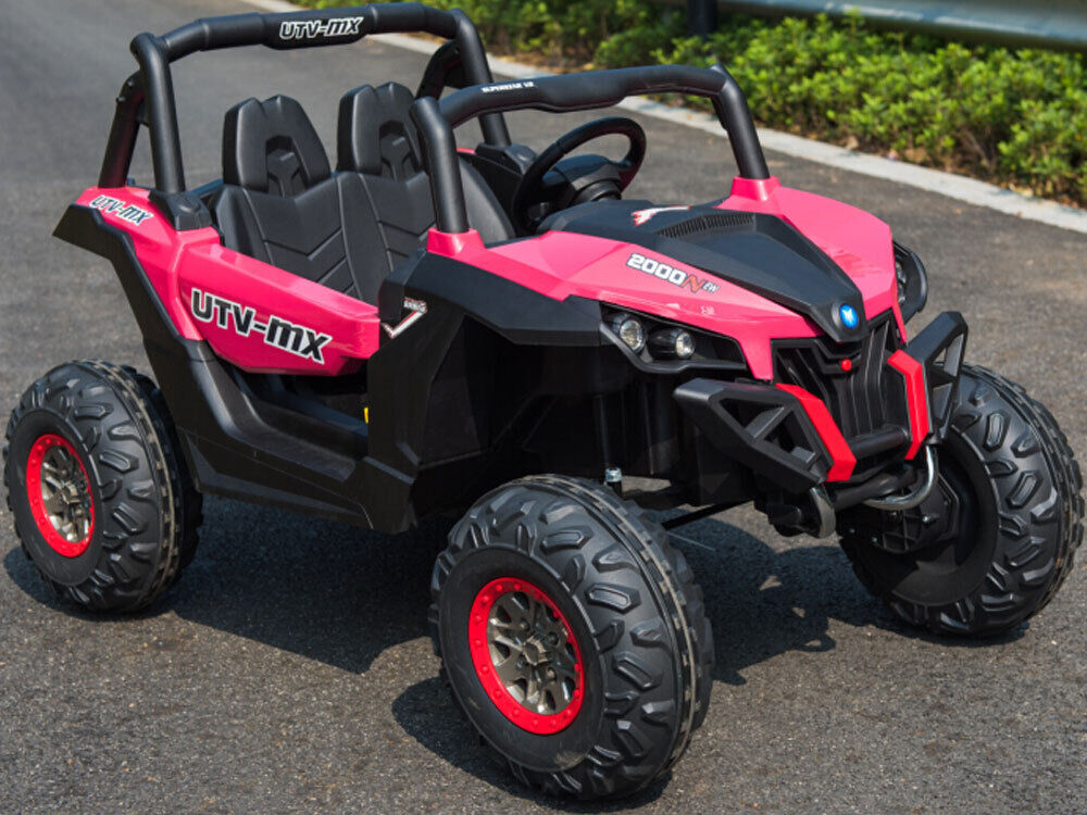 Electric UTV Children's Ride On 12V Battery Operated 4x4 Utility Vehicle 2-Seat Car