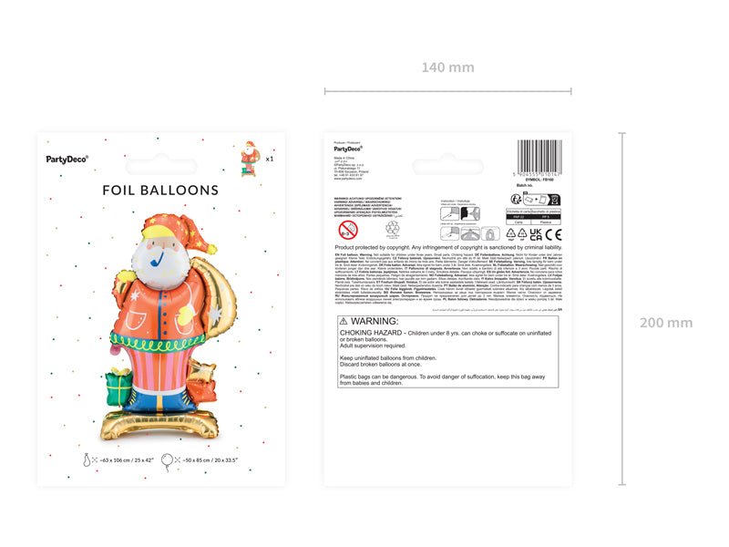 Standing Santa Balloon