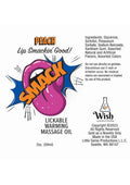 Smack Lickable Warming Massage Oil Peach Flavor 2oz