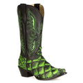 Stetson Pirarucu (Green) - Women's Fish Skin Cowboy Boot