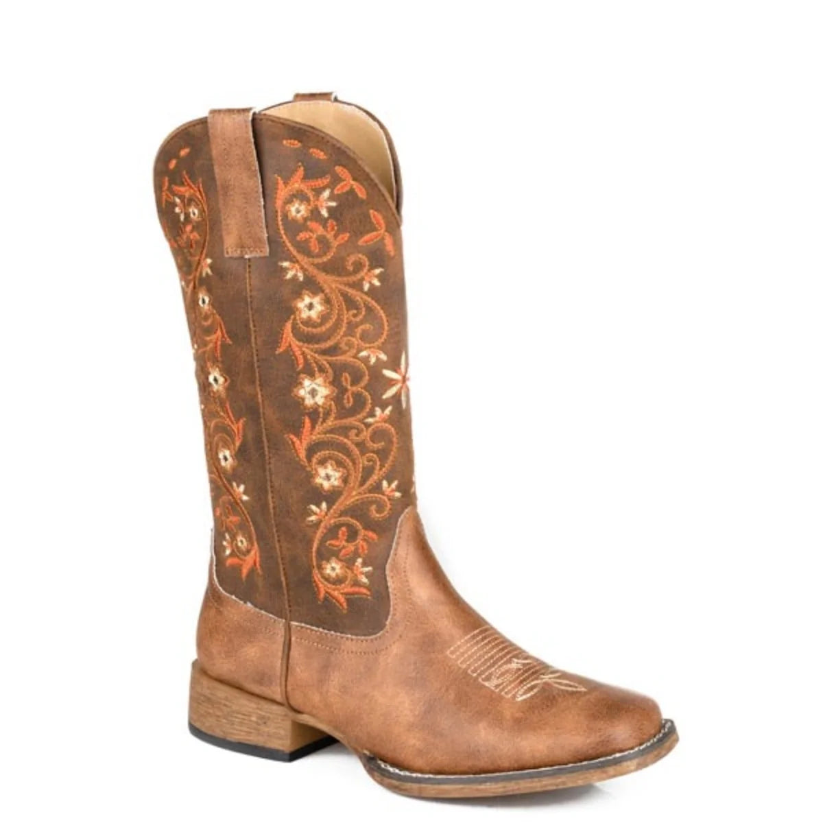 Roper Bailey Vines (Tan) - Women's Cowgirl Boot
