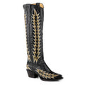 Stetson Sarah (Black) - Women's Tall Cowgirl Boot