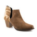 Roper Rowdy (Tan) - Women's Cow Hair Ankle Boot