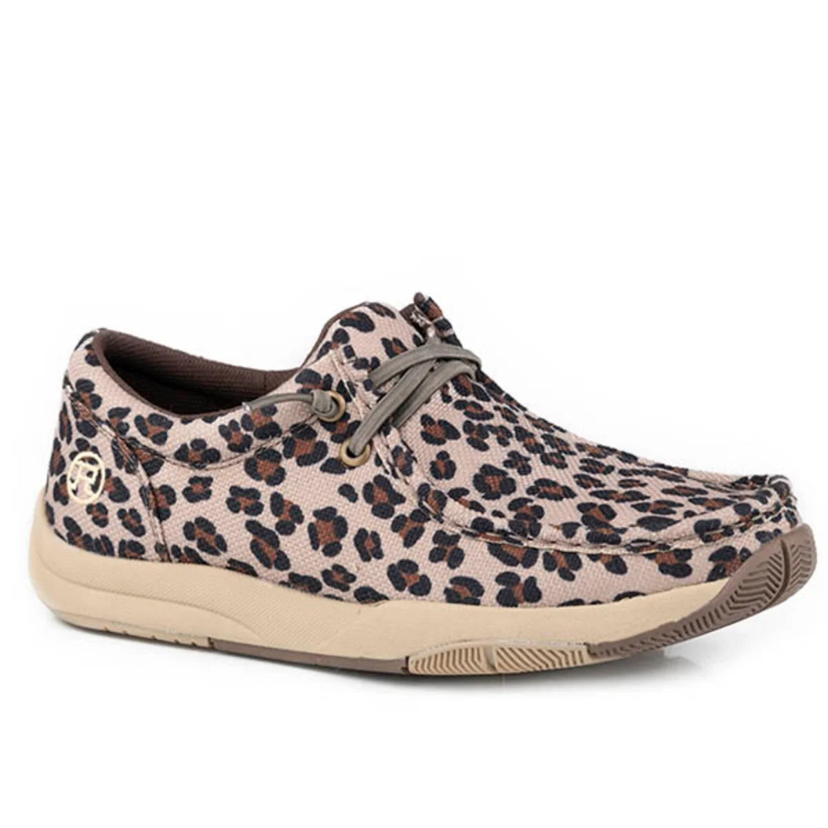 Roper Clearcut Low Leopard Slip-On (Tan) - Women's Fashion Sneaker