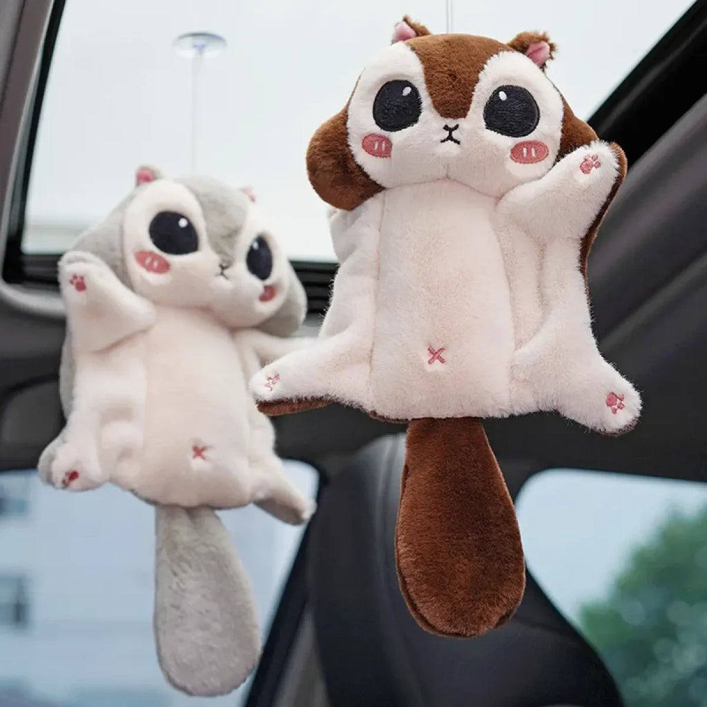 Kawaii Squirrel Plush Keychain