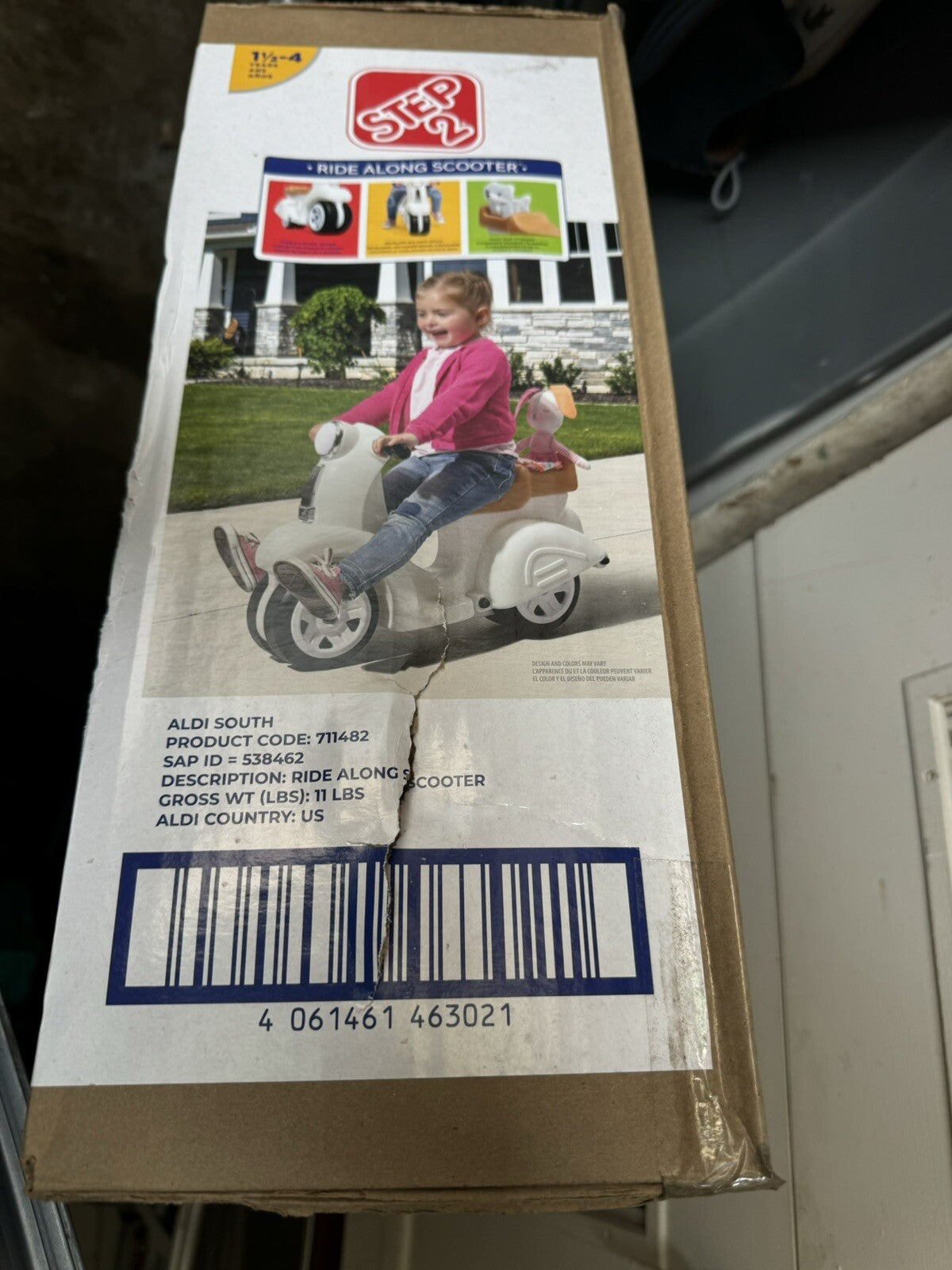 Ride-On Step2 Scooter Toy for Toddlers 1-4 Years with Foot-to-Floor Design