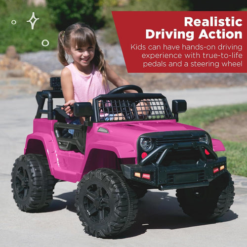 12V Kids Ride-On Truck Car with Parent Remote Control