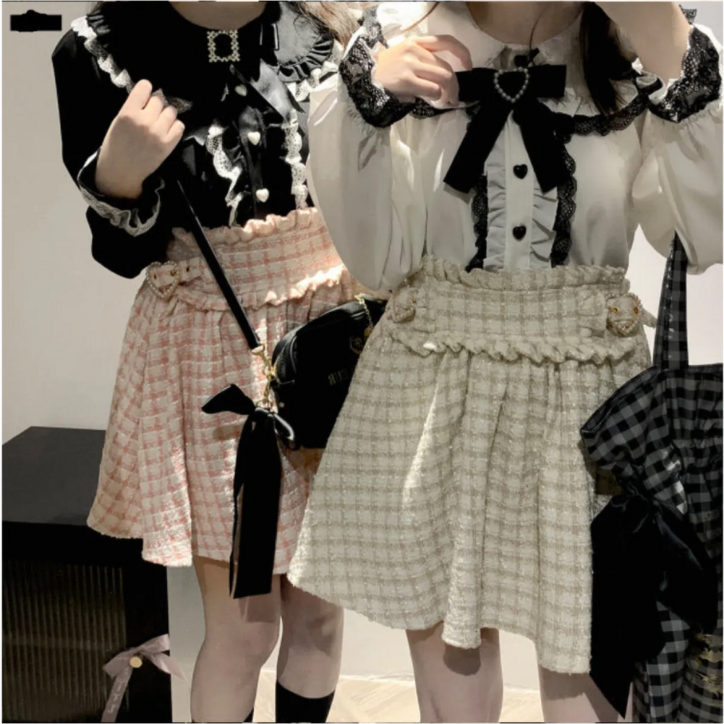 Sweet Harajuku Lace Ruffle Blouse
