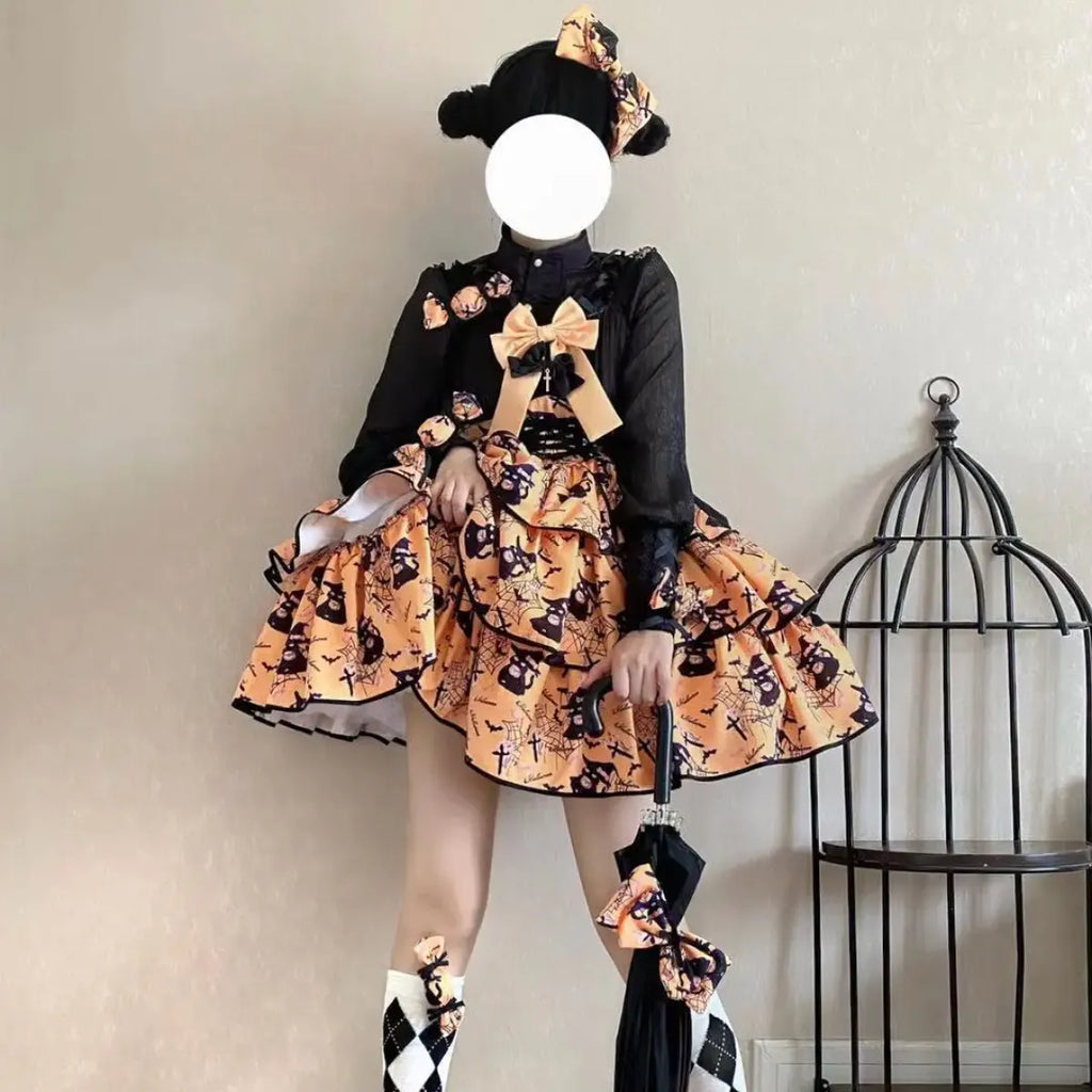 Sweet Lolita Bow Ruffle Dress