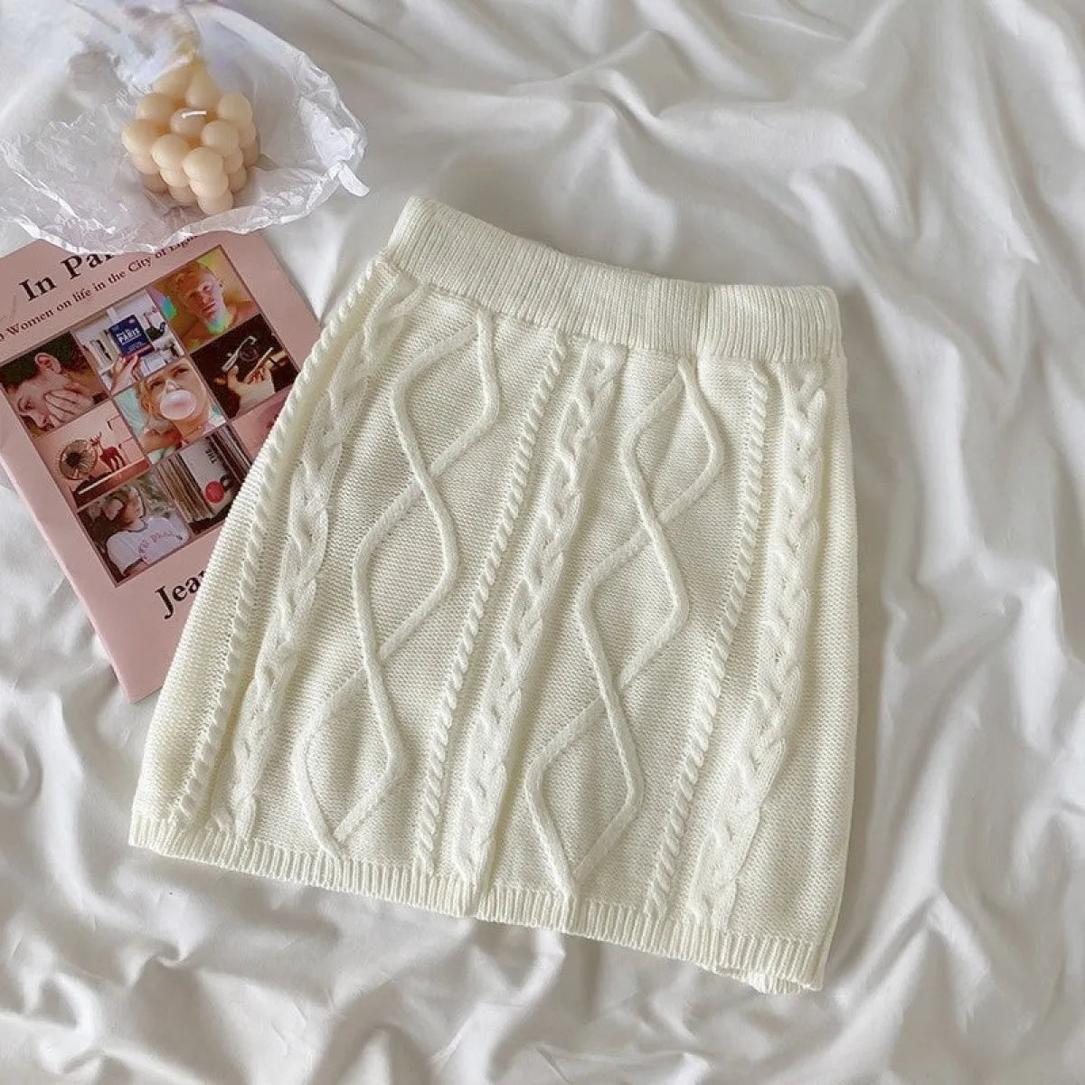 Sweet Lolita Knit Skirt Set