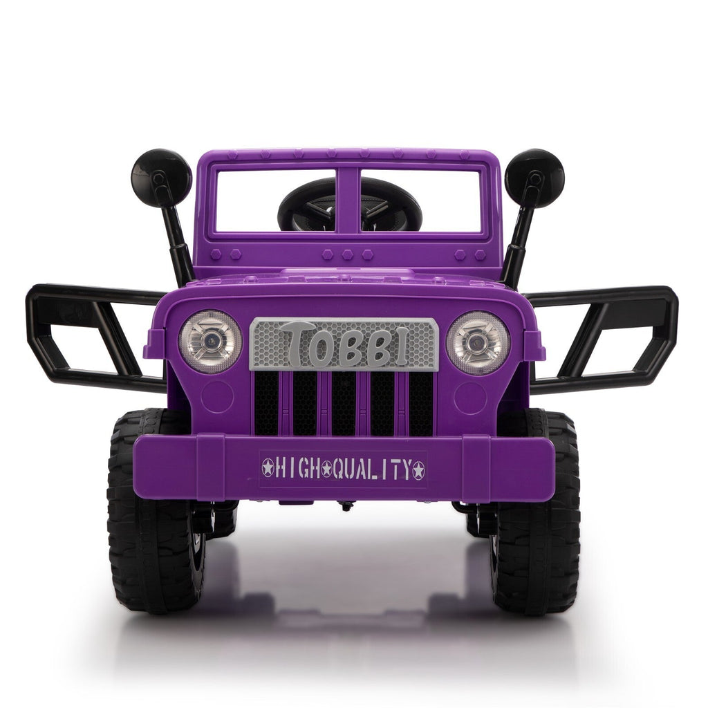 12V Electric Battery-Powered Ride-On Jeep Truck for Kids Ages 3-6