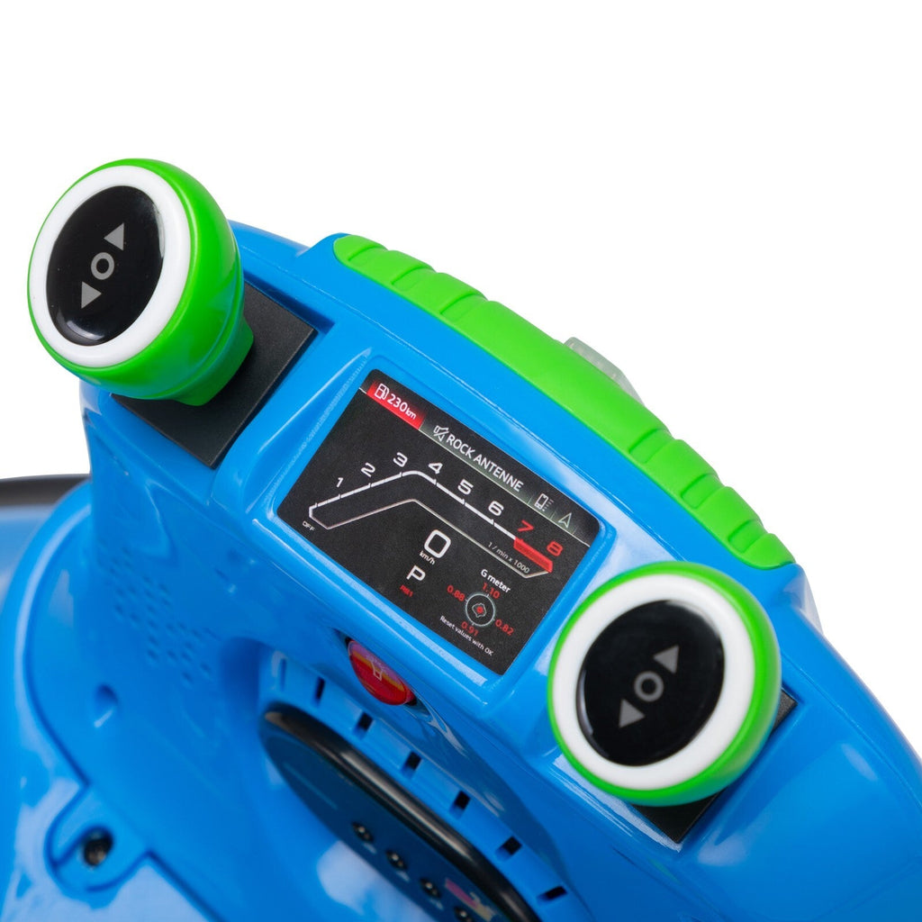 12V Ride-On Bumper Car with 360° Spinning, Remote Control, Dual Motors, and LED Lights