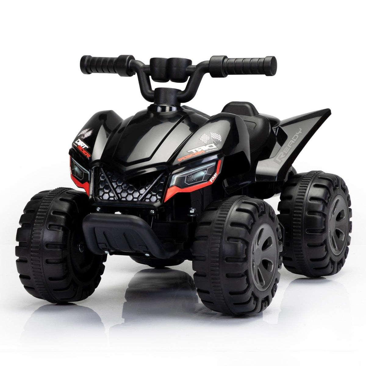 6V Battery-Powered Kids Electric Ride-On ATV Quad Car with Music and LED Lights