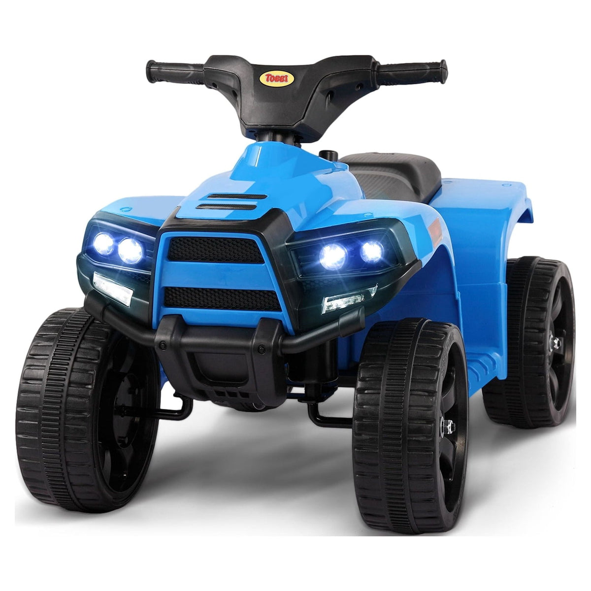 Kids Electric Ride-On ATV Quad Car Toy with LED Headlights and Speed Indicator