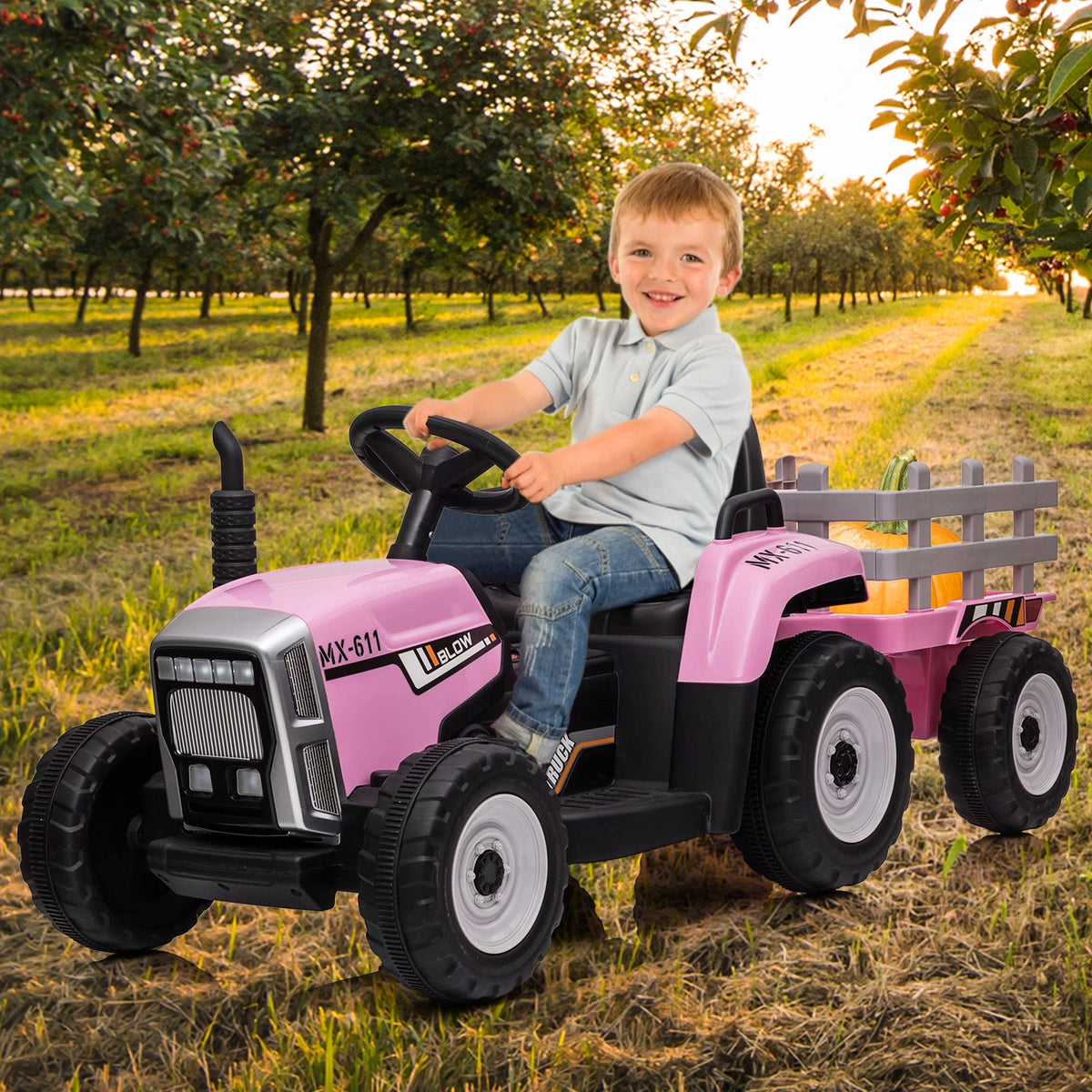 Electric Remote Control Ride-On Car for Toddlers Ages 3-6 Battery Powered