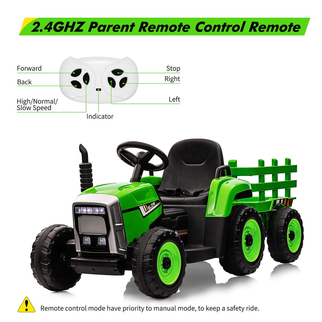 Electric Remote Control Ride-On Car for Toddlers Ages 3-6 Battery Powered