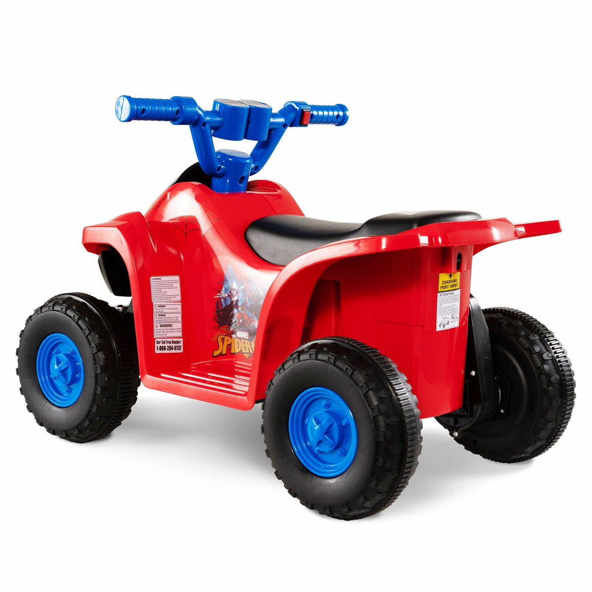 6-Volt Electric Spiderman ATV Ride-On Toy for Toddlers and Kids
