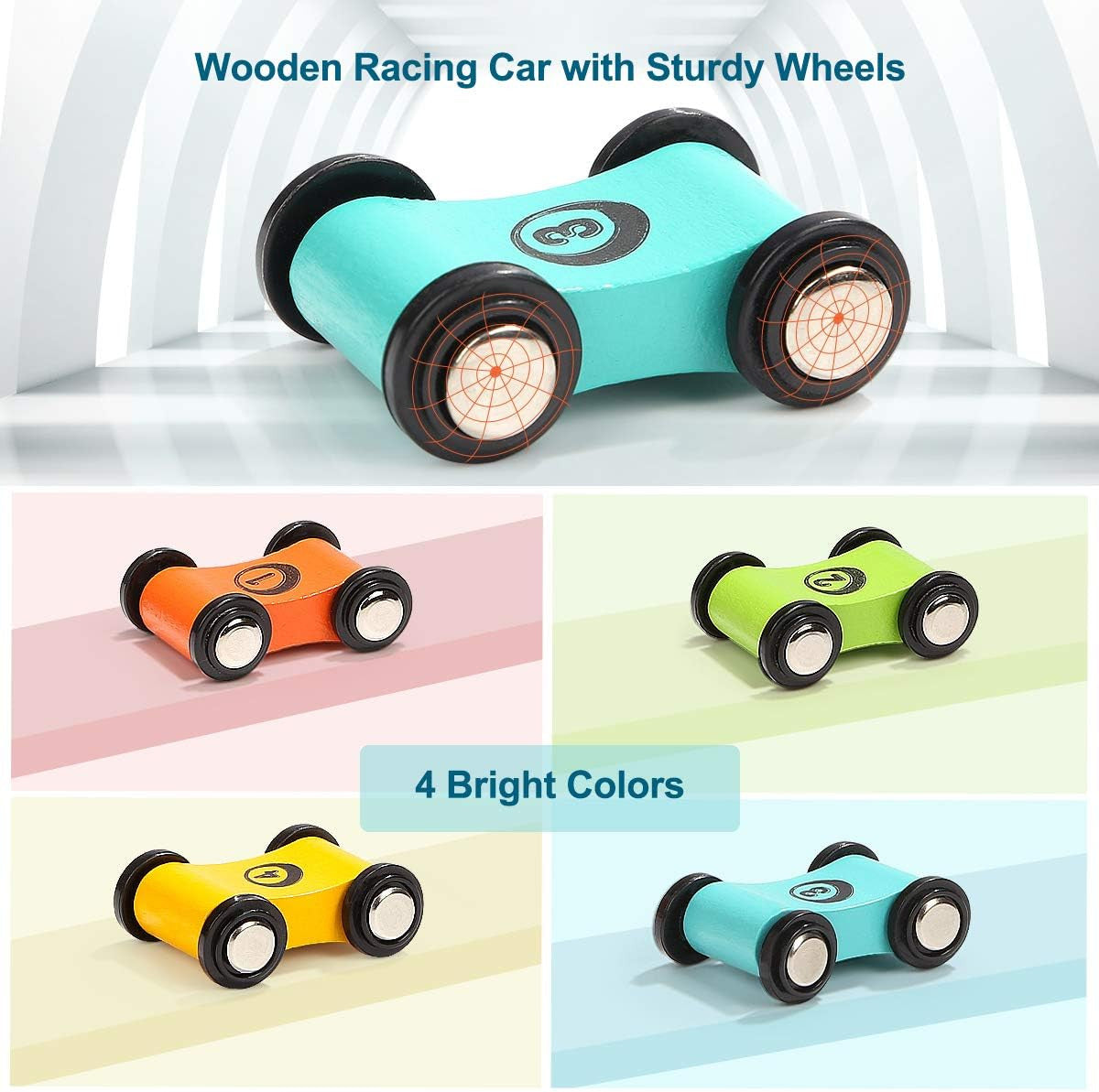 Bright Car Ramp Race Track Toy for Toddlers Ages 2-4