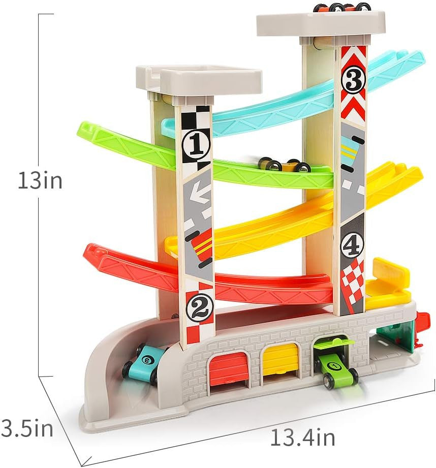 Bright Car Ramp Race Track Toy for Toddlers Ages 2-4