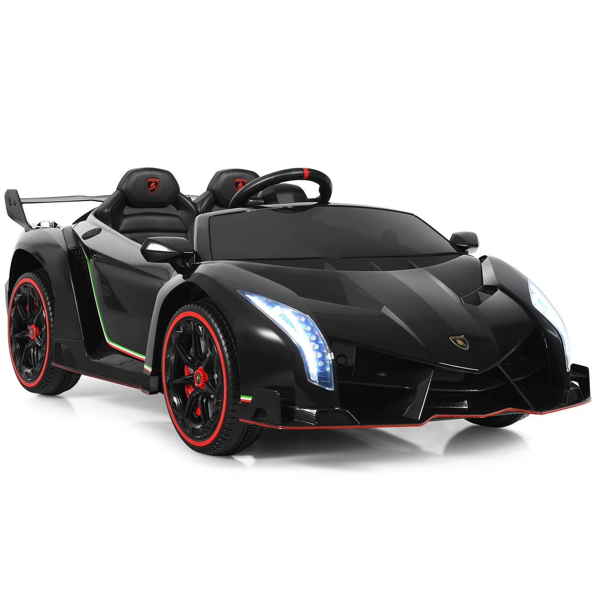 12V Licensed Lamborghini 2-Seater Electric Ride-On Car for Kids