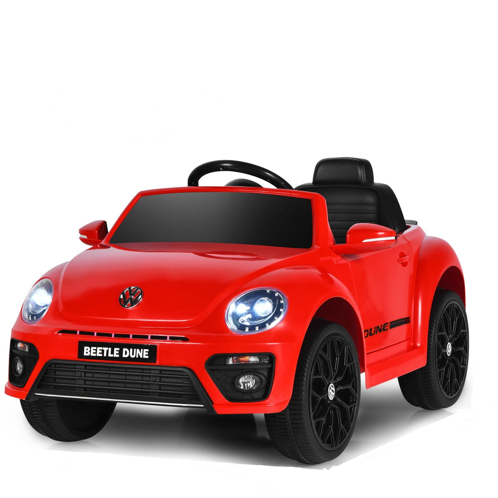 12V Electric Ride-On Volkswagen Beetle Car for Toddlers with Remote Control