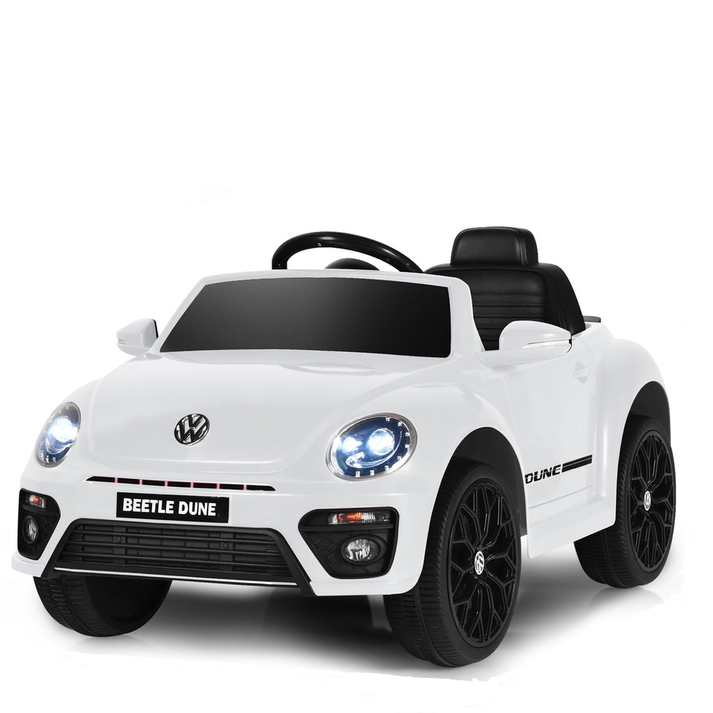12V Electric Ride-On Volkswagen Beetle Car for Toddlers with Remote Control