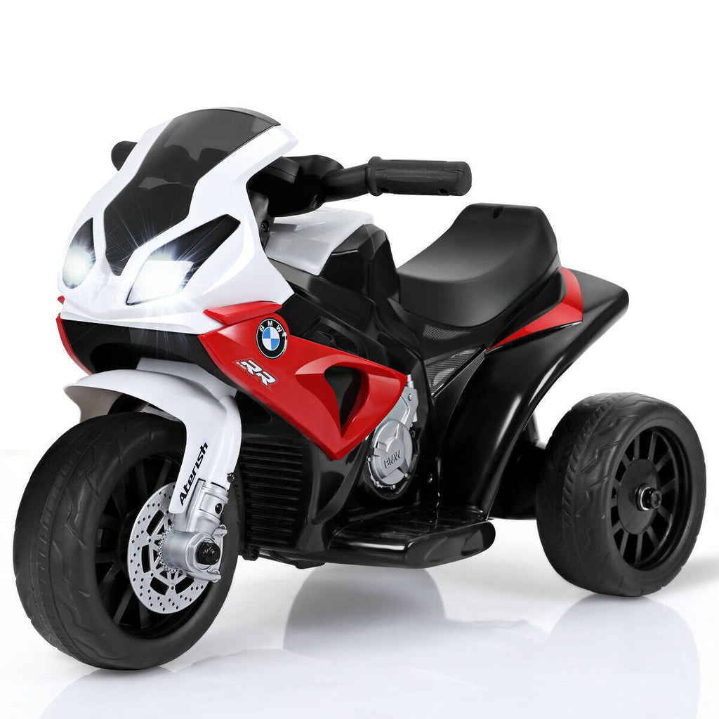 Electric 3-Wheel Kids Ride-On Motorcycle Bicycle 6V with Music and Lights Red